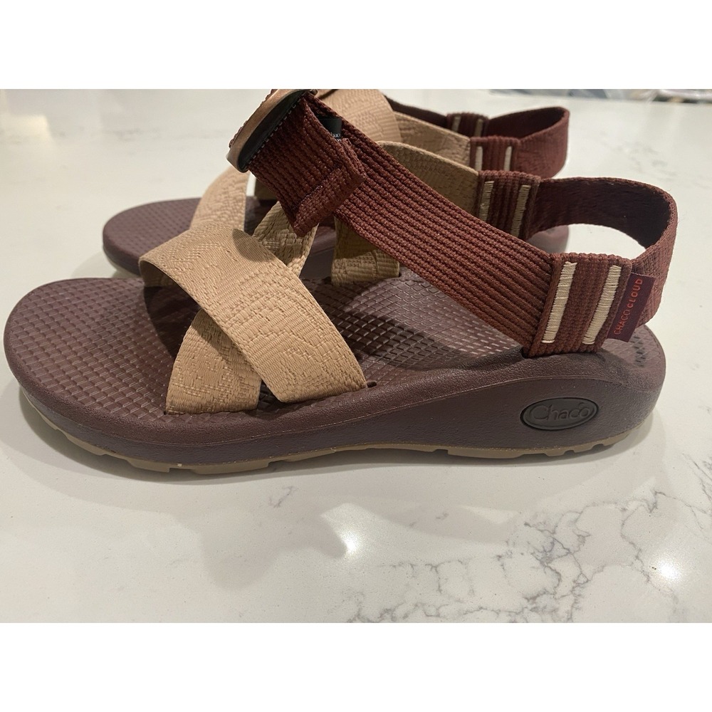 NEW Chaco Mega Z Cloud Womens 7 Hiking Sandals Wide Strap Trail Sport Gorpcore - Picture 6 of 7
